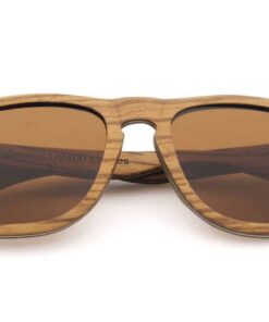 Ranger Oak Wooden Sunglasses folded