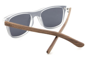 Stark wooden sunglasses back view