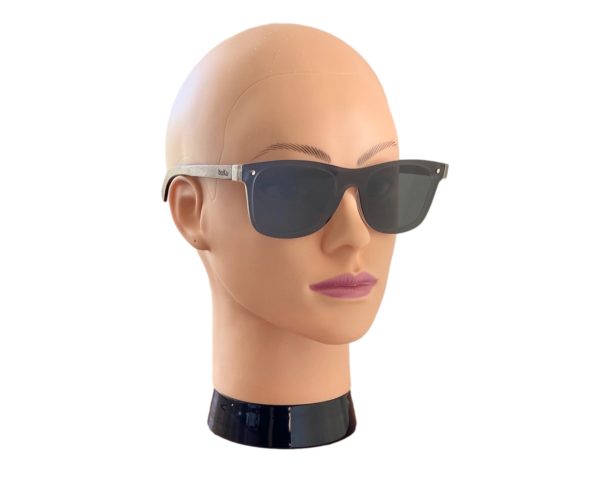 stark wooden sunglasses on female model