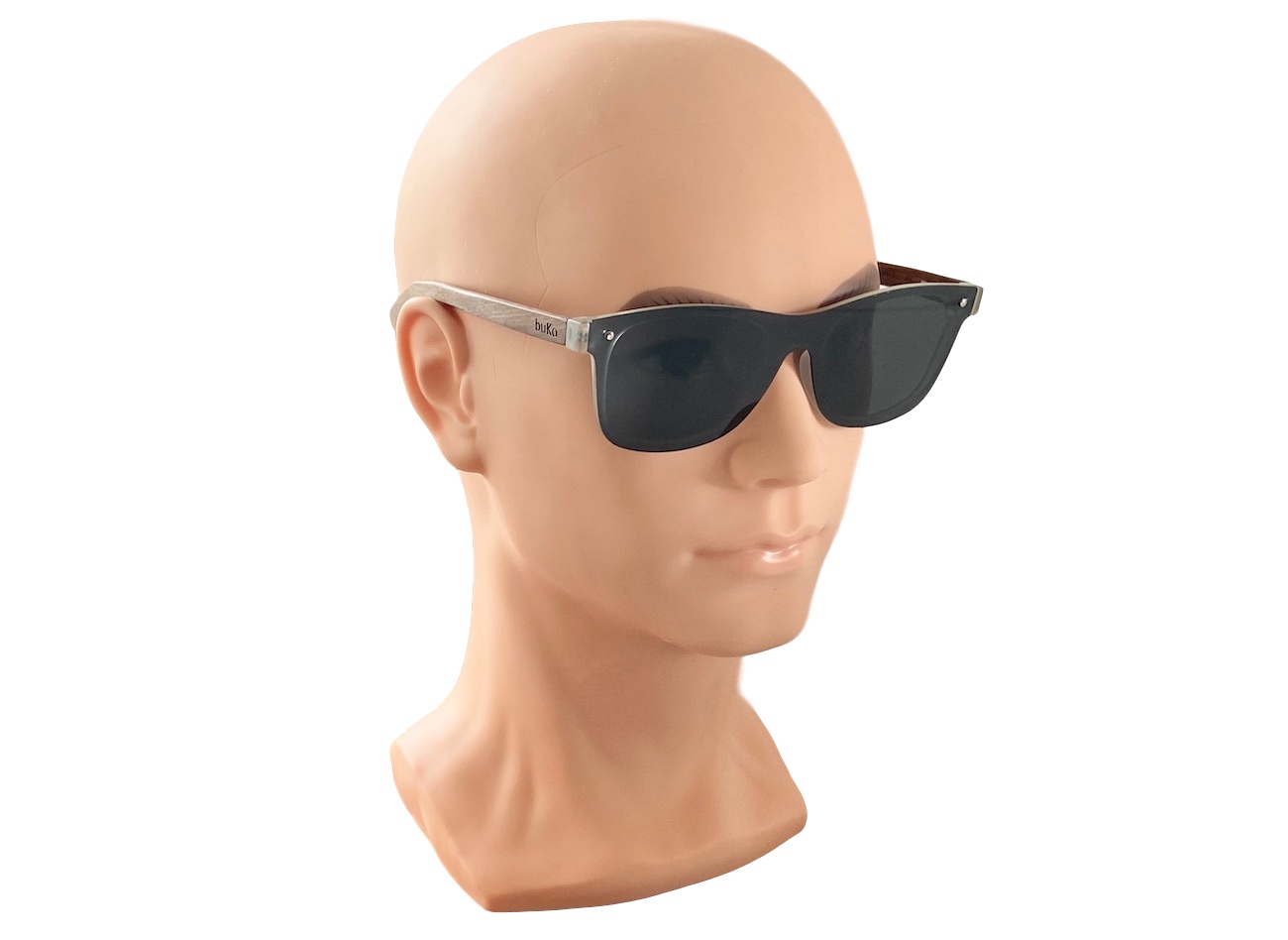Stark wooden sunglasses on male model