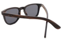 Walker Black Wood Sunglasses back