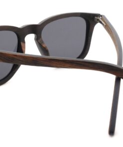 Walker Black Wood Sunglasses back
