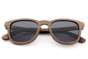 Walker wooden sunglasses folded