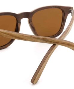 Walker Oak Wooden Sunglasses back