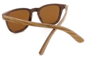 Walker Oak Wooden Sunglasses back