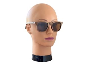 Walker wood sunglasses on woman model