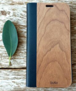 wooden phone wallet