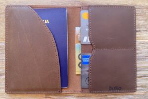 leather passport wallet