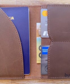 leather passport wallet