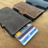 Vegan leather popup wallets