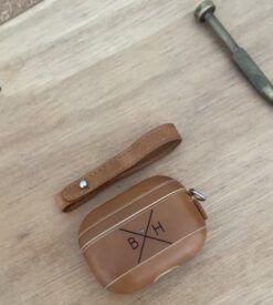 personalised leather AirPods Pro case