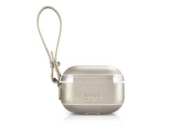 Alternative view of Gold Leather AirPods Case