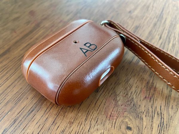 personalised leather AirPods Pro case