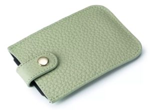 Light green women's card wallet