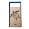 Wooden Pixel 6 case with Turtle