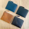 Genuine leather zip wallets
