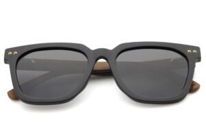Miller wooden sunglasses front