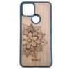 Wooden Pixel 5 case with mandala engraving