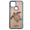 Wooden Pixel 5 Case with Turtle engraving
