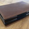Double pop up leather wallet