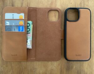 Leather Magnetic iPhone 15 wallet case
