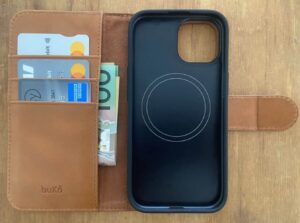 Leather iPhone 15 wallet style case