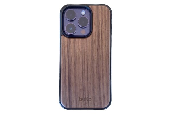 Walnut wood phone case