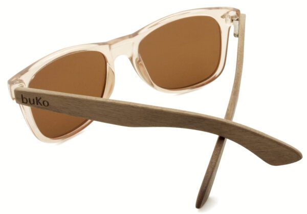 Back of champagne runaway sunglasses