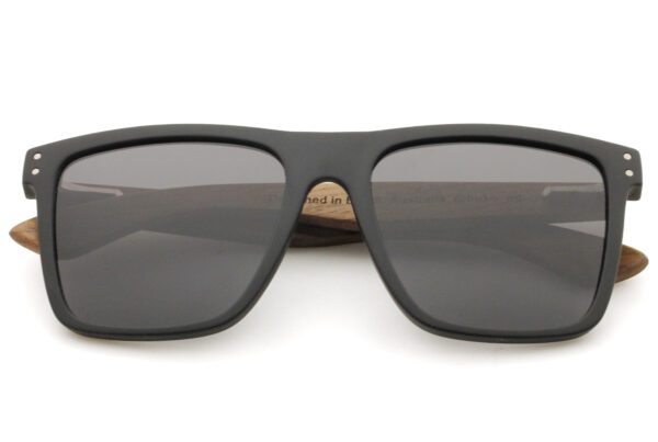 Blair wooden sunglasses folded