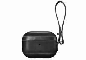 Black leather AirPods Pro case