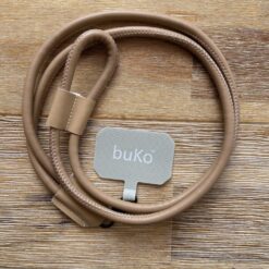 coffee leather phone lanyard strap