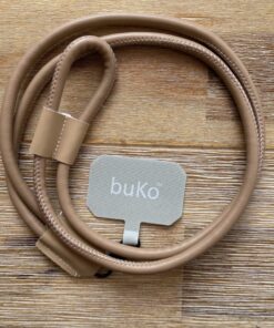 coffee leather phone lanyard strap