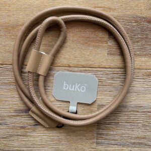 coffee leather phone lanyard strap