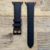 black leather apple watch band