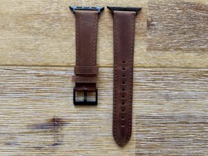 Dark Brown leather Apple Watch band