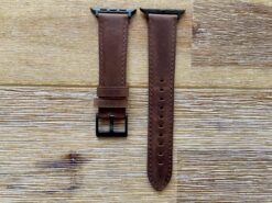 Dark Brown leather Apple Watch band