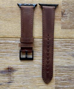 Dark Brown leather Apple Watch band