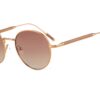 sahara titanium and wood sunglasses with brown lenses