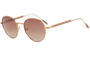 sahara titanium and wood sunglasses with brown lenses