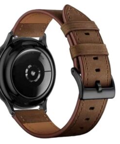 Samsung and Garmin 20mm brown leather watch band