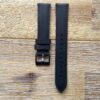 Black Leather Watch Band