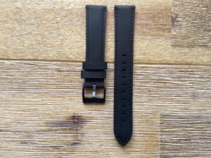 Black Leather Watch Band