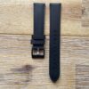 Black Leather Watch Band