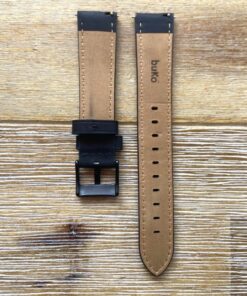 Black Leather Watch Band back
