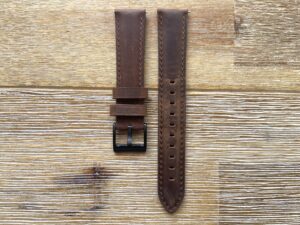 Dark Brown Leather Watch Band