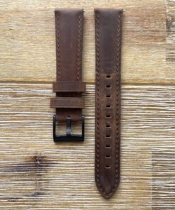 Dark Brown Leather Watch Band
