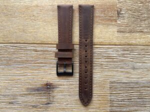 Dark Brown Leather Watch Band