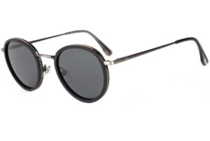 Kala Black wood and metal Frame sunglasses