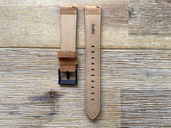 light brown leather watch band