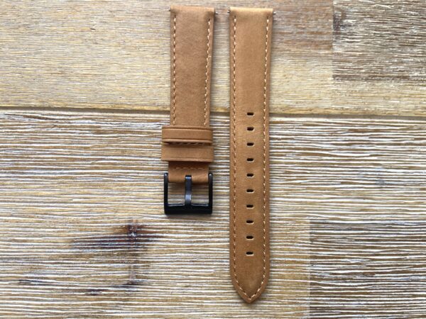 light brown tan leather watch band